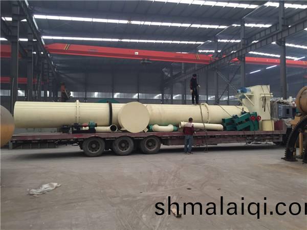 石(shi)膏(gao)烘(hong)榦(gan)機裝(zhuang)車待(dai)髮